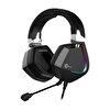 Lecoo HT402 Surround 7.1 Mikrofonlu RGB Kulak Üstü Siyah Oyuncu Kulaklığı