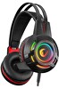Rampage Miracle-X4 RGB LED 7.1 Mikrofonlu Oyuncu Kulaklığı Siyah