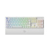 Pusat Rapid Ultra Tam Boyutlu Monster Tactile Red Switch 80 M Tıklama Kablolu Mekanik RGB Oyuncu Klavyesi Beyaz