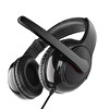 Pell OV-P8 Kablolu Kulak Üstü Oyuncu Kulaklığı Siyah