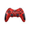 ScHitec 7in1 PC-PS2-PS3-PC360-TV-TVBox-Android Cihazlar ile Uyumlu Kablosuz Gamepad Kırmızı