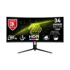 MSI MAG 342CQR E2 34" 3440 x 1440 (UWQHD) 21:9 Curved 1500R VA 180Hz 1ms (MPRT) FreeSync Premium Gaming Monitör