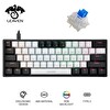Valkyrie Leaven K620 RGB 61 Key Mavi Tuş Type-C Blue Switch Mekanik Gaming Klavye Siyah Beyaz