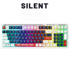 Everest KB-98 Silent Mavi Beyaz Kırmızı Ledli Rainbow Q Membrane Oyuncu Klavyesi