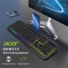 Acer OKW213 Siyah RGB Rainbow Backlit Gaming Rainbow Klavye