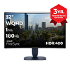 Dell Alienware AW3225DM 32" 2560x1440 WQHD 180 Hz 1 MS HDMI DP HDR 400 FreeSync Curved Oyuncu Monitörü