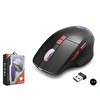Hadron G390 1600DPI RGB Ledli 2.4GHz Type-C Şarjlı Kablosuz Oyuncu Mouse - Siyah