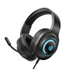 Qcy Heroad V200 RGB 7.1 Kablolu Gaming Oyuncu Kulaklığı Siyah