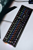 Sarepo MJ-97 Siyah RGB Blue Switch Klavye Türkçe Q Mekanik Gaming Oyuncu