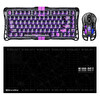 GravaStar V75 Lite Manyetik Kablolu Gaming Klavye M2 Kablosuz Optik Mouse Ve Mousepad Oyuncu Seti - Stealth Black