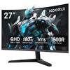 Koorui 27" 27E6QCA 180Hz 1ms VA QHD Curved Gaming Monitör
