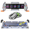 GravaStar K1 Pro Mekanik Gaming Klavye M1 Pro Kablosuz Optik Mouse ve Dijital Resim Çerçevesi Interstellar Silver