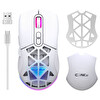 Claw’s Nexus Air V1 10000 Dpi Pixart PMW3325 Sensör Değiştirilebilir Kapak RGB Kablosuz Gaming Mouse Beyaz
