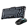 GravaStar Mercury K1 Mekanik Gaming Klavye ve X Kablosuz Optik Mouse Seti Stealth Black