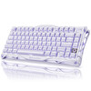 GravaStar Mercury K1 RGB Kablosuz Mekanik İngilizce Q Gaming Klavye  Lavender Purple