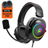 GameBooster H44 RGB USB7.1 Siyah Profesyonel Oyuncu Kulaklığı