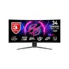 MSI MPG 346CQRF X24 34" Curve 1500R Rapid VA 240 Hz 0.5 MS Adaptive-SYNC UWQHD Oyuncu Monitörü