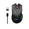 Claw’s Crossfire Air Pro Kablosuz 24.000 Dpi Pixart PMW3325 Sensör Makro Yazılımlı Chromatic RGB Kablosuz Siyah Oyuncu Mouse