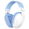 Onikuma B2 PS5 Uyumlu 3D Surround Kablosuz Oyuncu Kulaklığı Beyaz Mavi