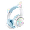 Onikuma GT838 RGB Kablosuz Oyuncu Kulaklığı Mavi