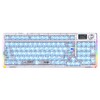 Aula F98 Pro V3 OLED Ekranlı RGB Mekanik Kablosuz Kristal Anahtarlı Hot Swap Gasket Makrolu Şeffaf Oyuncu Klavyesi