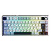 Aula F75 Max TKL RGB GrayWood V4 Switch Kablosuz Makrolu Hot Swap Türkçe Q Lacivert Mekanik Oyuncu Klavyesi