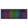 Aqirys Atria Siyah Kablosuz %95 RGB Hotswap Aqirys White Doğrusal Switch İngilizce Mekanik Oyuncu Klavyesi