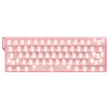 Dareu Cool 60 Şeffaf %60 ICE Blade Manyetik Switch 8KHz Hall Effect Hotswap RGB İngilizce Oyuncu Klavyesi Pembe