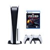 Sony Playstation 5 Diskli Oyun Konsolu + 2. Dualsense Kol + Marvel's Spider Man Miles Morales PS5 Oyun (İthalatçı Garantili)