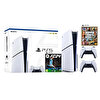 Sony Playstation 5 Slim CD Edition - 2. Dualsense Ps5 Kol - Fifa FC 24 - GTA 5 Oyun Konsolu (İthalatçı Garantili)