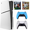 Sony Playstation 5 Slim CD 1 TB - 2.Dualsense Mavi FC26 - GTA5 (İthalatçı Garantili)