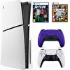Sony Playstation 5 Slim CD 1 TB +2.Dualsense Mor FC26 - GTA5 (İthalatçı Garantili)