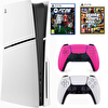 Sony Playstation 5 Slim CD 1 TB - 2.Dualsense Pembe FC26 - GTA5 (İthalatçı Garantili)