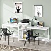 Zizuva Tasarım 250x75x60 CM İki Bölmeli Çalışma Masası