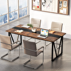 Zizuva Tasarım 180x75x80 CM Ceviz Ev ve Ofis Masası