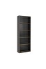 Adore Mobilya Modern 5 Raflı Kitaplık-Antrasit-Kontra 64x182x26 CM (GxYxD)
