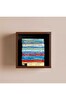 Adore Mobilya Dekoratif Kare Duvar Rafı - İspanyol Ceviz 30x30x25 CM