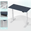 Karr Office O-Flex Duo Çift Motorlu Elektrikli Yükseklik Ayarlı Masa - 160x80 - Pasifik Mavi