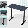 Karr Office O-Flex Duo Çift Motorlu Elektrikli Yükseklik Ayarlı Masa - 160x80 - Pasifik Mavi