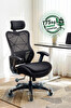Karr Office Mostar Dayanıklı Çalışma Koltuğu Siyah