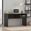 Adore Mobilya Concept Kilitli Çekmeceli Çalışma Masası - Antrasit-Kontra 120x75x60 CM