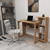 Reyo Enda Home Saye 5 Raflı Kitaplıklı Çalışma Masası Atlantik Çam