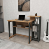 Reyo Enda Home Saye 5 Raflı Kitaplıklı Çalışma Masası Atlantik Çam - Antrasit