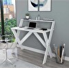 Reyo Enda Home X Ayaklı Raflı Ders Çalışma Masası 50x90 CM Beyaz