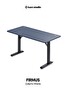Karr Office Firmus Dayanıklı Çalışma Masası - 140x70 CM Pasifik Mavi