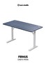 Karr Office Firmus Dayanıklı Çalışma Masası - 180x80 CM Pasifik Mavi