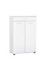 Adore Mobilya Trendline Kapaklı Çekmeceli Çok Amaçlı Dolap - Mat Beyaz 73x108x35 CM (GxYxD)