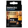Duracell Optimum AA  1,5 V LR6 MN1500, 6’lı Paket Alkalin Pil