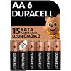 Duracell Alkalin 6'lı AA Kalem Pil