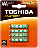Toshiba R03UG Blisterli 4'lü Pil